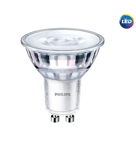 Philips LED žárovka MV GU10 4,6W 50W teplá bílá 2700K , reflektor LED žárovka Philips, GU10, 4,6W, 2700K, úhel 36°