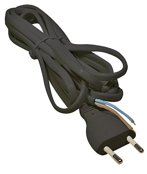 Kabel flexo 2 x 0,75mm, černá, 3m plochá, bal. S19273