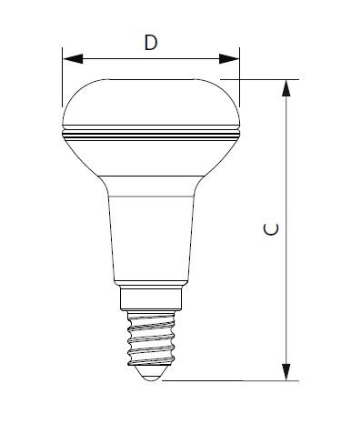 LED žárovka Philips Reflektor R50 2,8W 2700K, E14, teplá bílá