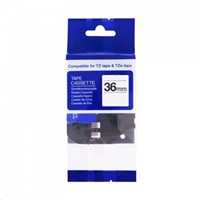 PRINTLINE kompatibilní páska s Brother TZE-365, 36mm, bílý tisk/černý podklad