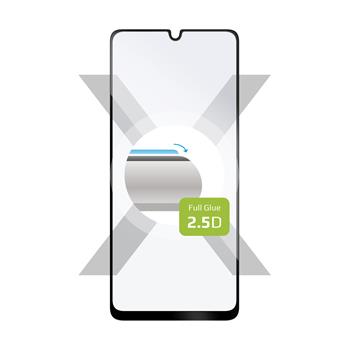 Ochranné tvrzené sklo FIXED Full-Cover pro Samsung Galaxy A32, lepení přes celý displej, černé