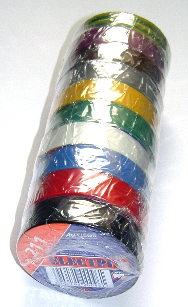 Izolační páska PVC 15/10 ANTICOR 211 DUHA - 10barev