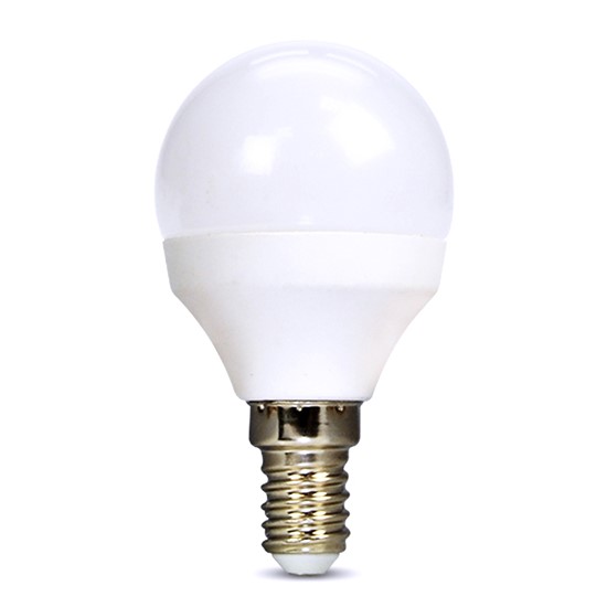 Solight LED žárovka, miniglobe, 4W, E14, 3000K, 340lm, bílé provedení - WZ415-1