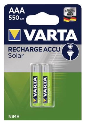 Baterie Varta SOLAR ACCU 550 mA, R03/AAA BV56733