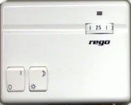 Termostat pokojový s nočním poklesem 230V 2A, IP30