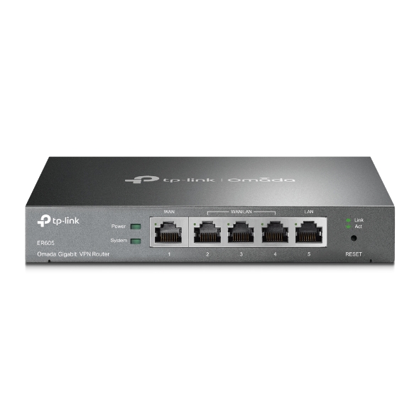 TP-Link ER605 OMADA VPN router (2xGbELAN, 1xGbEWAN, 2xGbELAN/WAN, 1xUSB2.0)