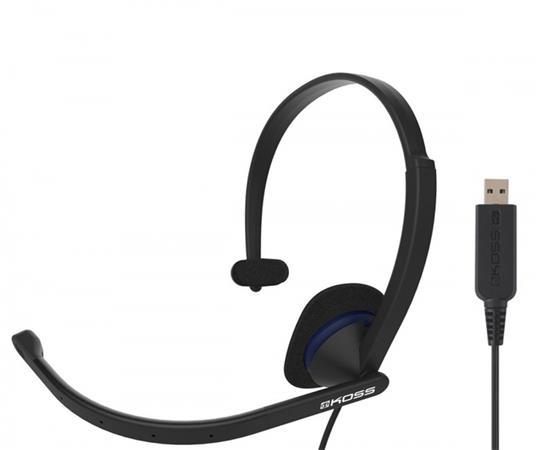 KOSS sluchátka CS195 , sluchátka s mikrofonem, bez kódu, USB, černá