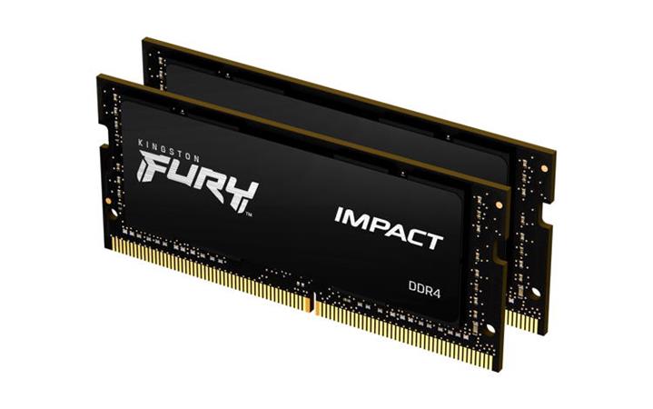 Kingston KF426S16IBK2/32 Kingston FURY Impact/SO-DIMM DDR4/32GB/2666MHz/CL16/2x16GB/Black