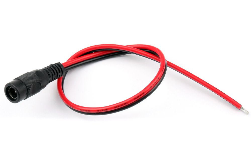 XtendLan Napájecí kabel/pigtail s jedním konektorem (jack 2,1mm samice) ke zdroji, 30cm