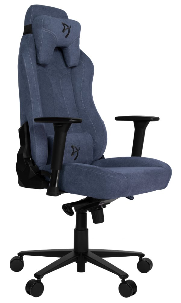 AROZZI herní židle VERNAZZA Soft Fabric Blue/ povrch Elastron/ modrá