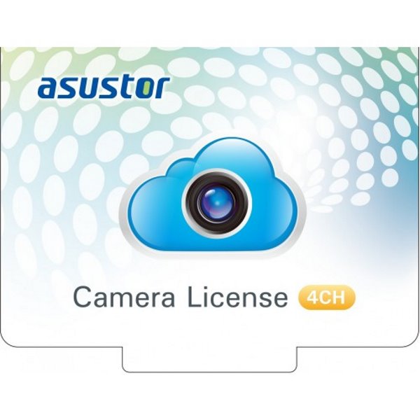 ASUSTOR další licence pro 4x IP kamery - elektronická OFF License(4 Channels) Asustor NAS License(4 Channels) / NVR Camera License Package - 4CH