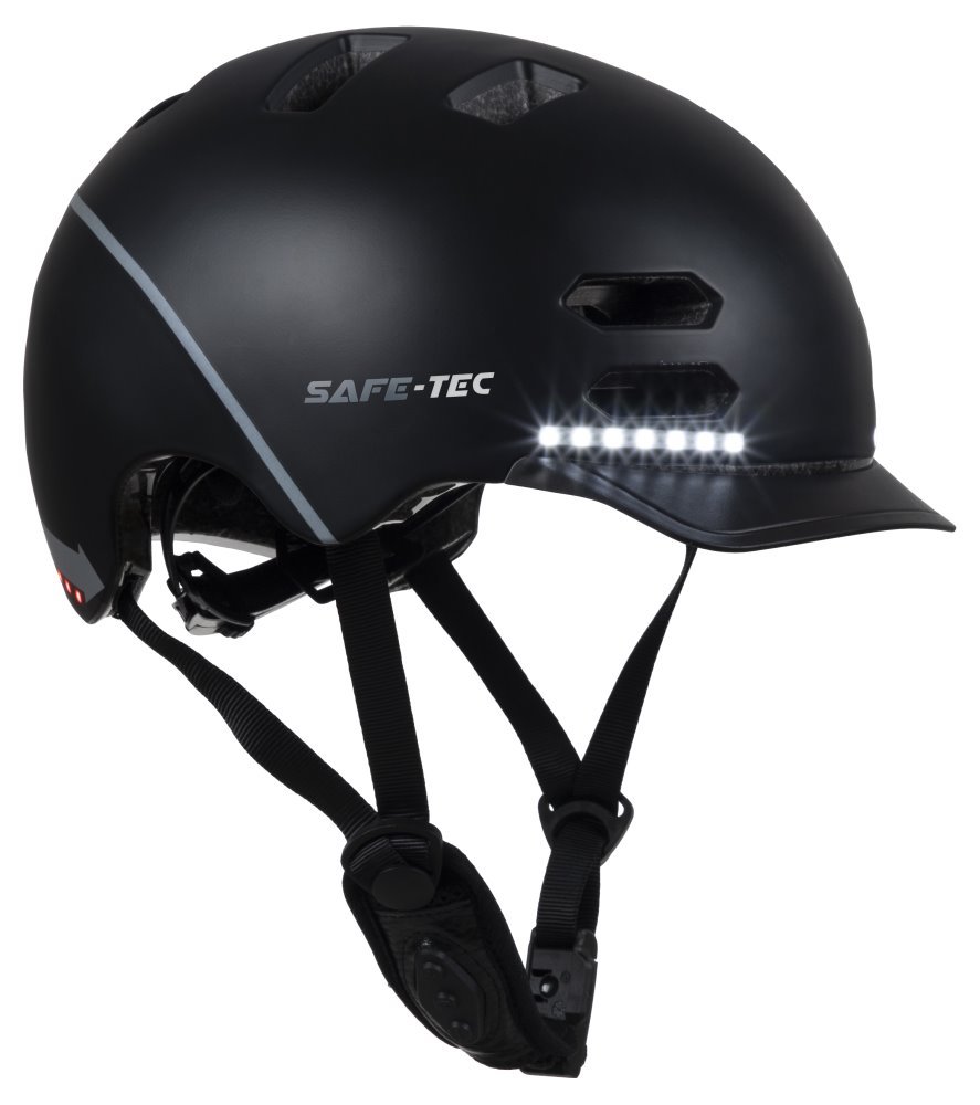 Safe-Tec SK8 SAFE-TEC Chytrá Bluetooth helma/ SK8 Black M