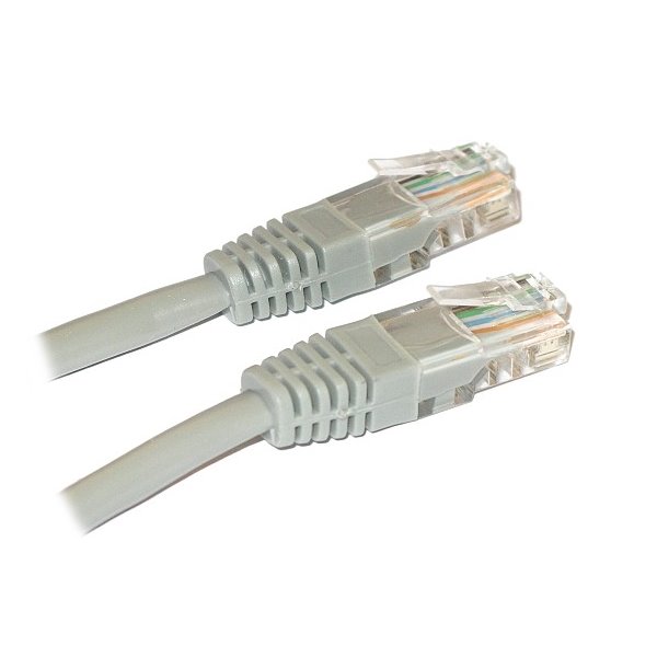 XtendLan Patch kabel křížený Cat 5e UTP 0,5m - šedý