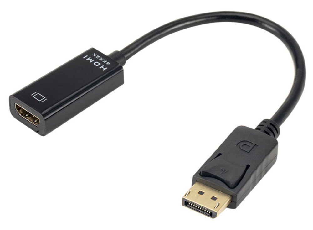 XtendLan XL-ADDPHDF4K XtendLan Adaptér DisplayPort (M) na HDMI (F), 15cm, černý, pro 4k