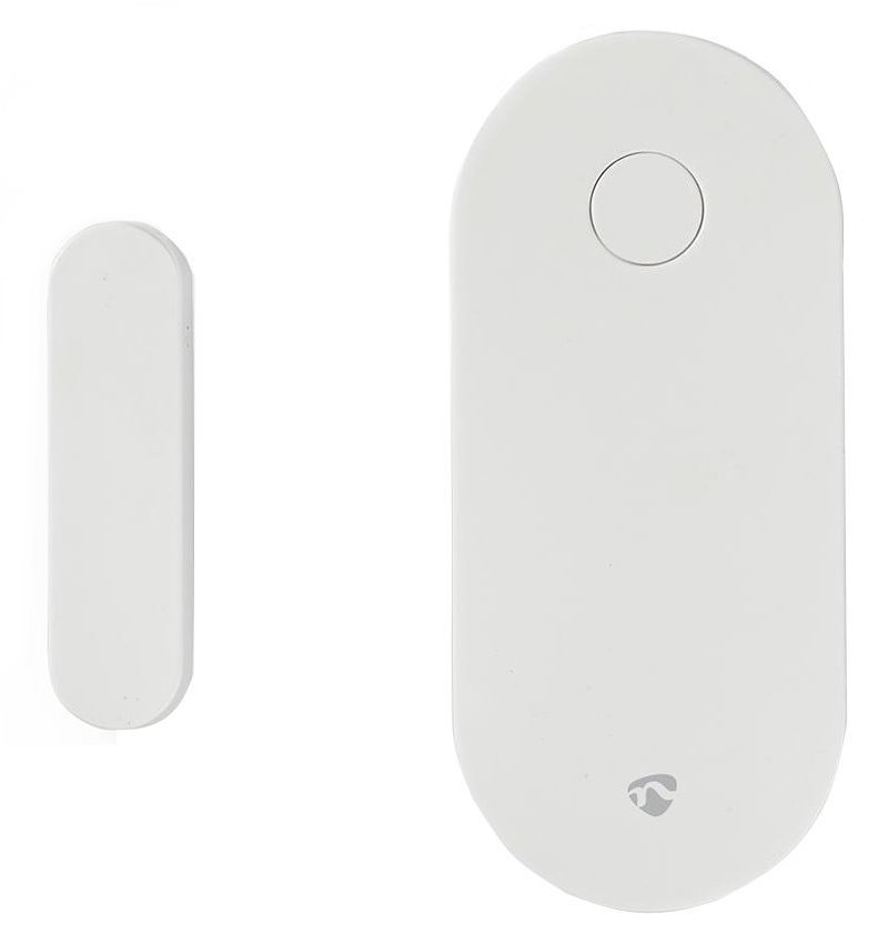 NEDIS chytrý dveřní nebo okenní snímač/ Android & iOS/ Zigbee/ SmartLife/ baterie CR2032 součástí balení/ bílý