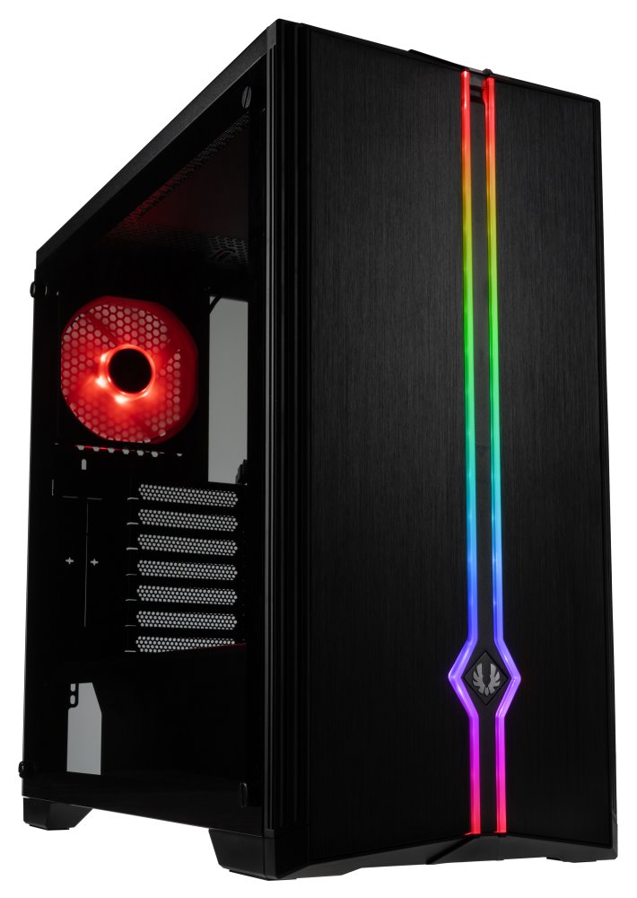 BitFenix skříň Saber / ATX / 2x120mm / 2x USB 3.0 / RGB / tvrzené sklo / černá