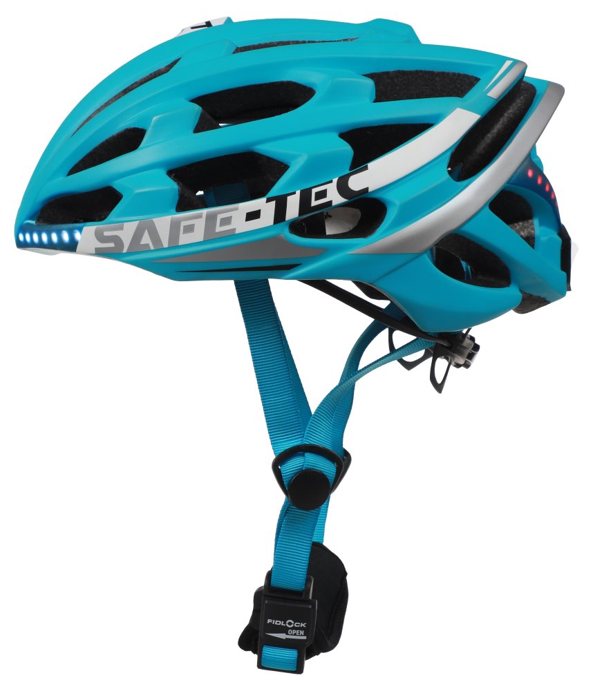 Safe-Tec TYR 2 Turquoise 2020 SAFE-TEC Chytrá Bluetooth helma/ Repro/ TYR 2 Turquoise L
