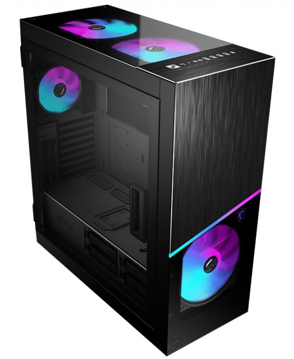 MSI skříň MPG SEKIRA 500X/ bez zdroje/ levé temperované sklo/ 3x 200mm A-RGB fan/ 1x 200mm fan/ USB-C/ 4xUSB3.0/ černá