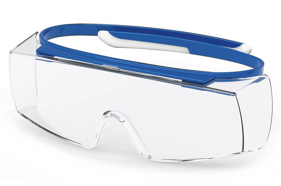 UVEX Brýle přes korekční brýle Super OTG, PC čirý/UV 2-1,2; SV. excellence/integr. boční ochrana/uvex hi-res, rám./modrá