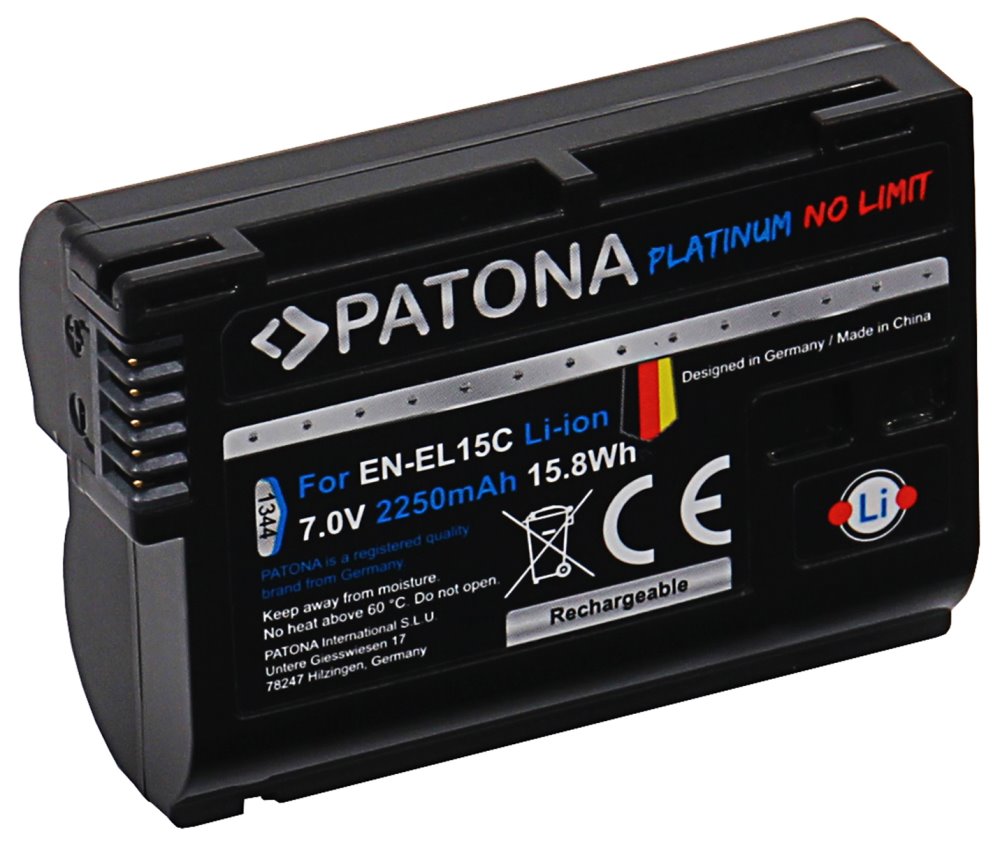 PATONA baterie pro foto Nikon EN-EL15C 2400mAh Li-Ion Platinum