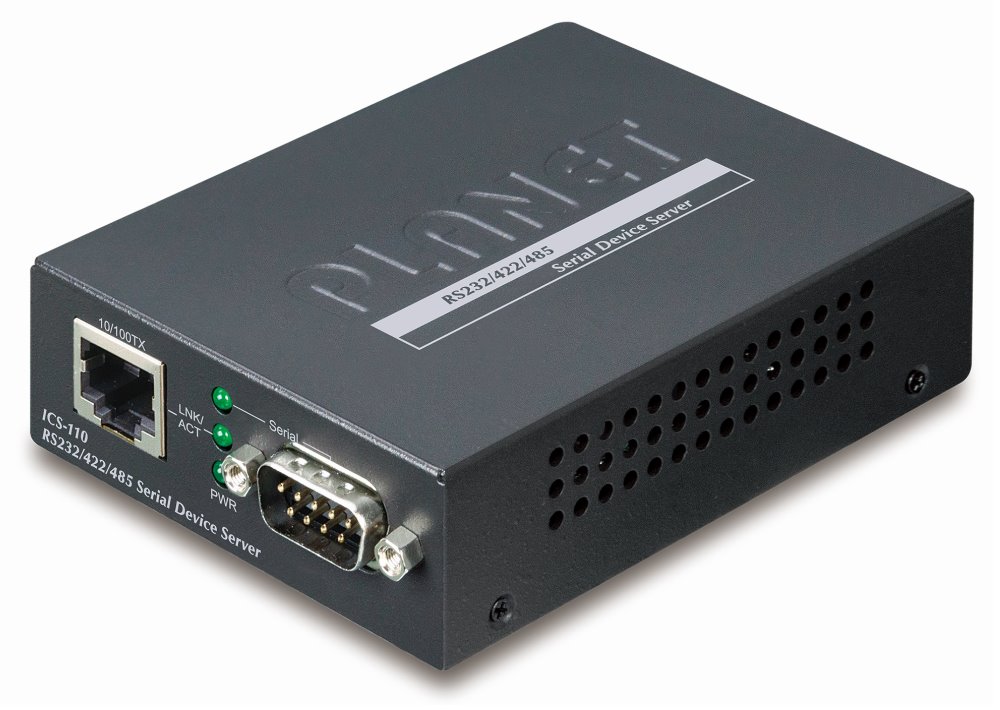 Planet konvertor RS-232/422/485 na IP, 1x COM, 100Mb, -10~+60°C, SNMP+Telnet