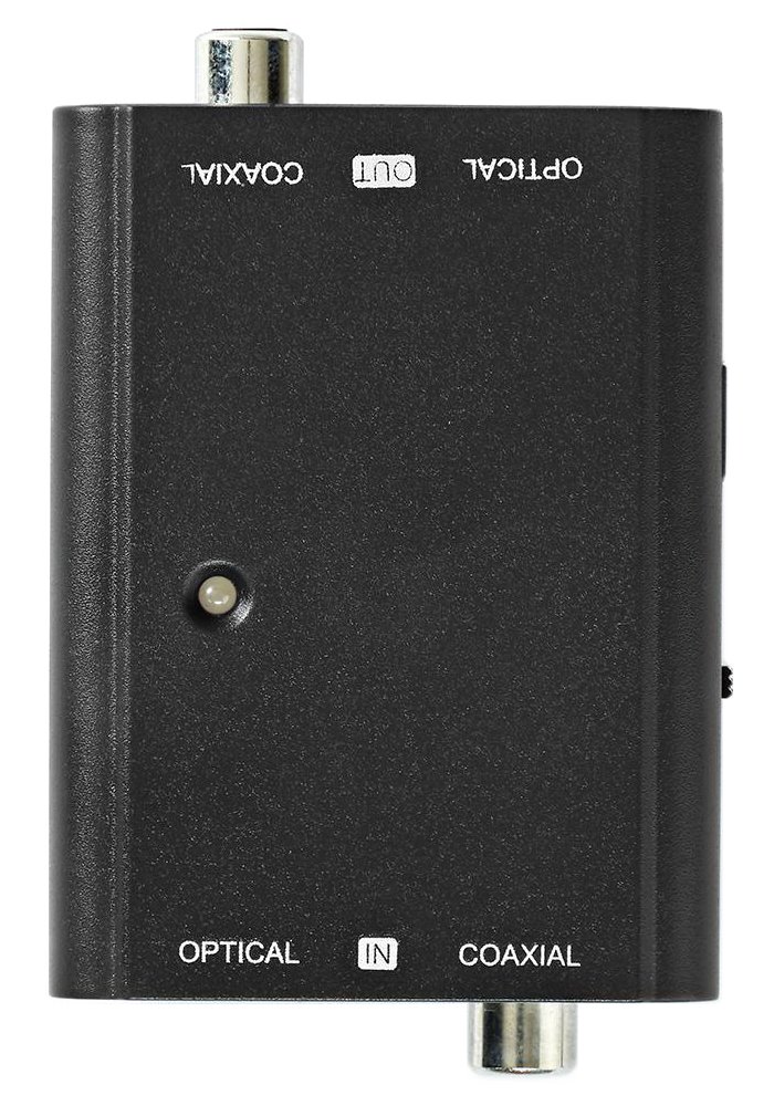 Nedis ACON2507BK - 2cestný | Vstupní konektor: 1x S / PDIF (RCA) Zásuvka / 1x TosLink Zásuvka | Výstupní konektor: 1x S /