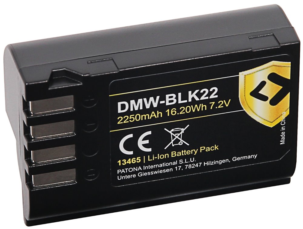PATONA baterie pro foto Panasonic DMW-BLK22 2400mAh Li-Ion Protect