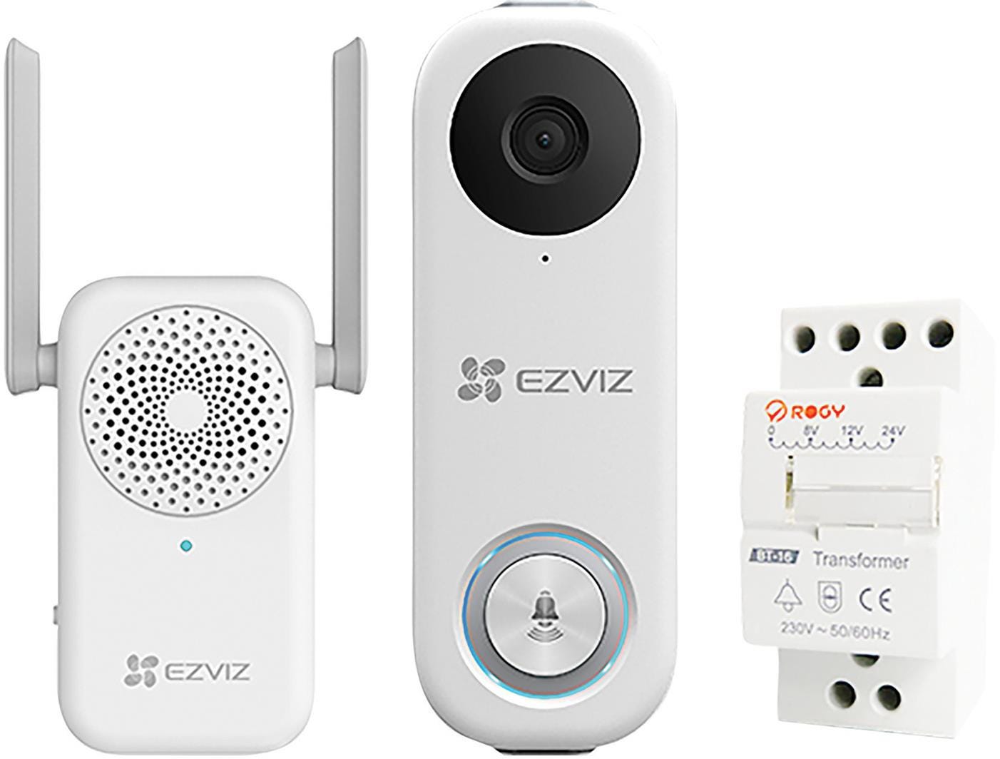Ezviz DB1C - wi-fi set videokamery, zvonku a napájecího zdroje na DIN lištu