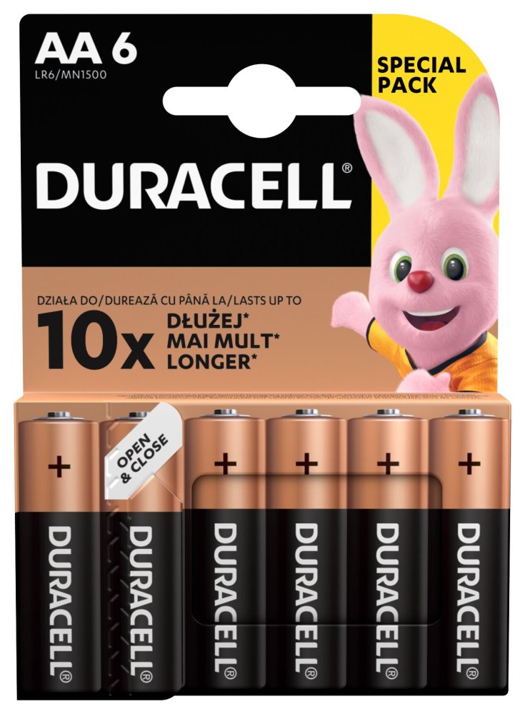 Duracell Basic alkalická baterie 6 ks (AA)