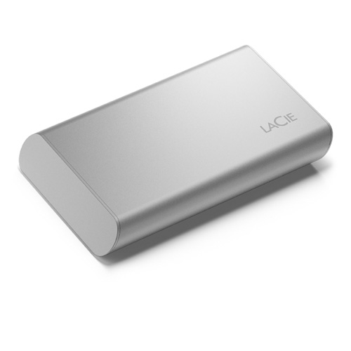 LaCie SSD Externí Portable 2.5" 500GB - USB 3.1 Gen 2 Type C, Stříbrná