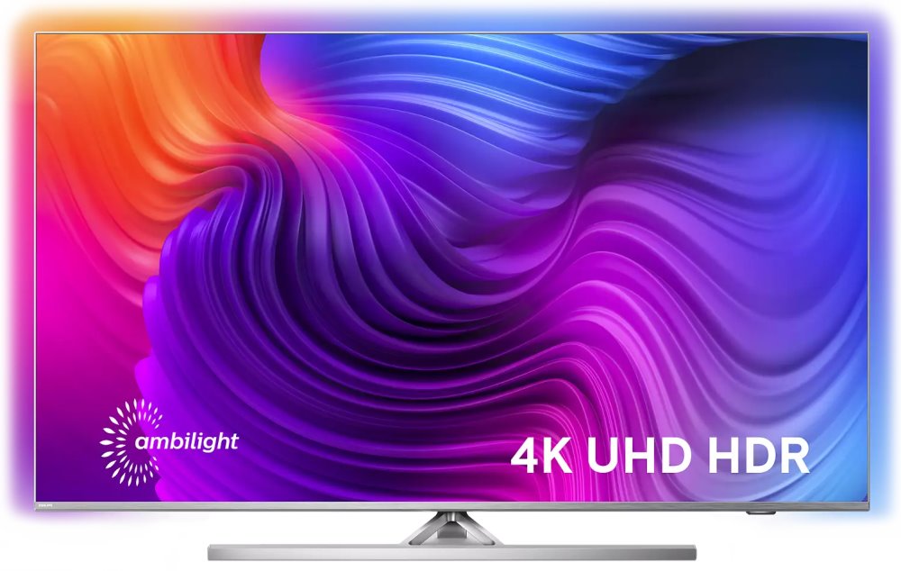 Philips 65PUS8506/12 LED 4K UHD, Android s 3strannou funkcí Ambilight, Engine P5 Perfect Picture, HDR 10+, Silver