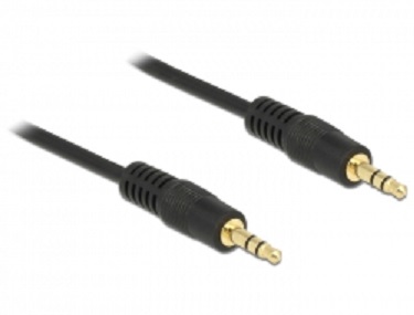 Delock Stereo Jack Cable 3.5 mm 3 pin male > male 3 m black