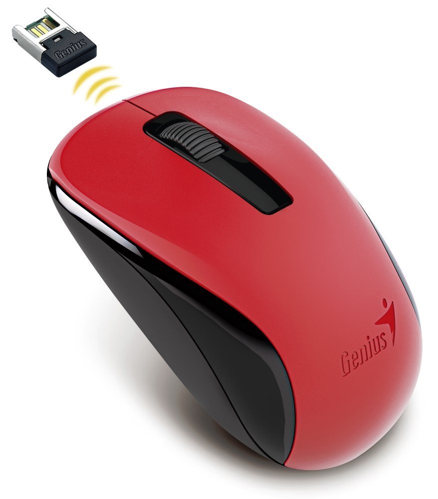 Genius NX-7005 31030017403 GENIUS myš NX-7005/ 1200 dpi/ bezdrátová/ červená