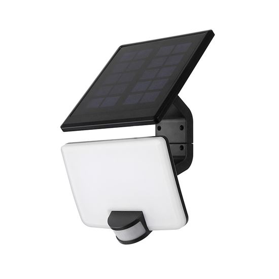 Solight LED solární osvětlení se senzorem, 11W, 1200lm, Li-on, černá - WO785