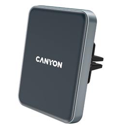 CANYON držák telefonu do ventilace auta MegaFix CA-15, Qi, magnetický, wireless nabíjení, PD 15W, USB-C
