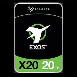 Seagate Exos X20 20TB, ST20000NM007D Seagate Exos X20 3,5" - 20TB (server) 7200rpm/SATA/256MB/512e/4kN