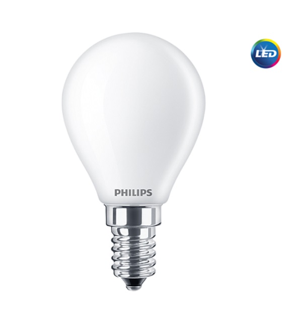 Philips LED žárovka E14CP P45 FR 4,3W 40W teplá bílá 2700K LED žárovka Philips FILAMENT Classic E14 4,3W 2700K 230V P45 FR G P347205