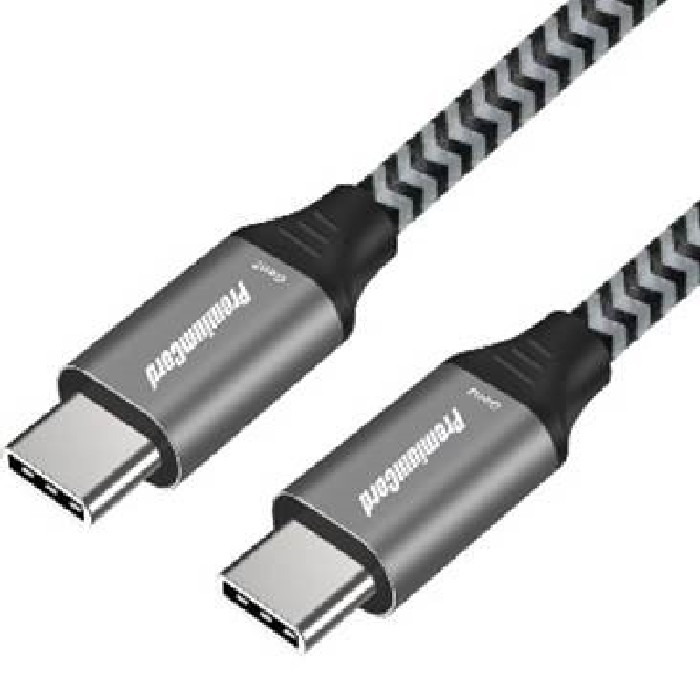 Hlavní stranaKabely USBUSB3.2 Gen2 kabelyPřípojné C-CPremiumCord USB-C kabel ( USB 3.2 GEN 2x2, 5A, 100W, 20Gbit/s ) 1m, bavlněný
