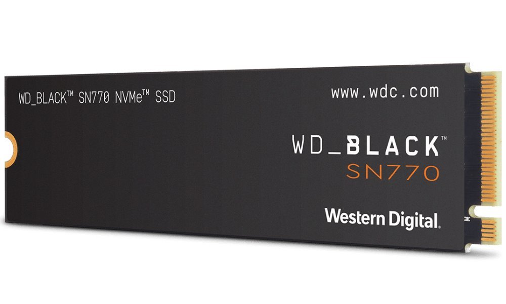WD Black SSD SN770 2TB, WDS200T3X0E WD BLACK SSD NVMe 2TB PCIe SN 770, Gen4 8 Gb/s, (R:5150, W:4850MB/s)