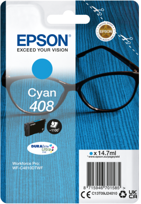 Epson T09J24010 - originální EPSON ink Cyan 408 DURABrite Ultra Ink
