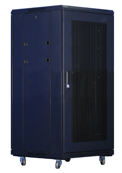XtendLan 18U/800x1000 stojanový, černý, perforované dveře a záda