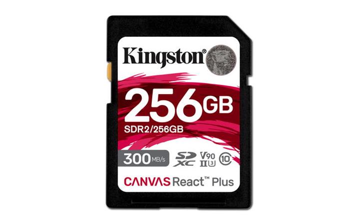 Kingston SDHC UHS-II 256 GB SDR2/256GB Kingston paměťová karta 256GB Canvas React Plus SDXC UHS-II 300R/260W U3 V90 for Full HD/4K/8K