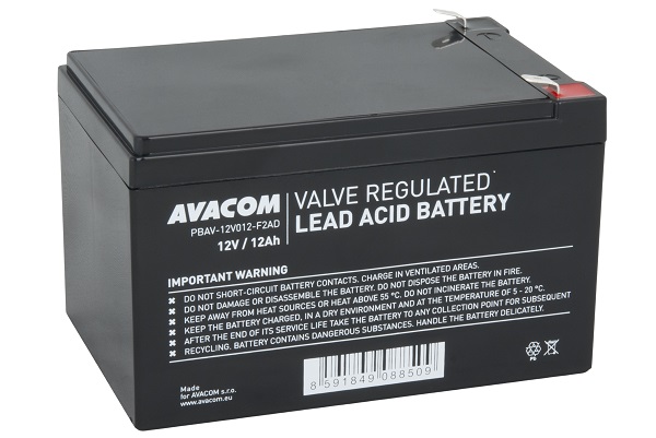 Avacom baterie 12V 12Ah F2 (PBAV-12V012-F2A)