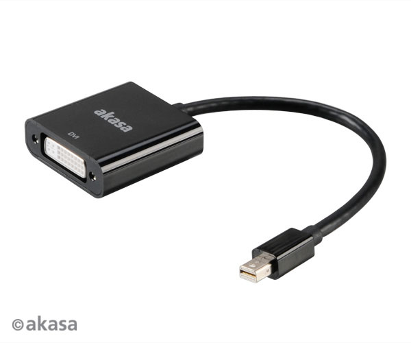 AKASA adaptér Mini DisplayPort na DVI passive, 20cm