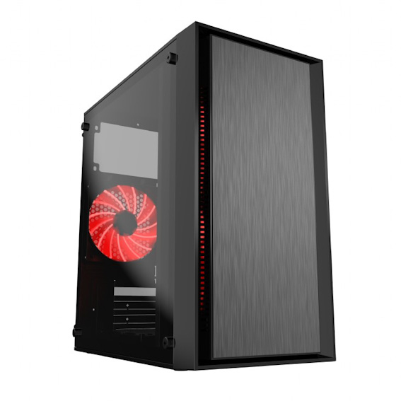 GEMBIRD CCC-FORNAX-960R Gaming design PC case 3x12cm fans red