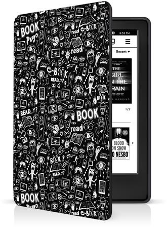 Connect It Amazon Kindle 2021 11th gen. CEB-1061-DD doodle černá CONNECT IT pouzdro pro Amazon Kindle 2021 (11th gen.), DOODLE ČERNÁ