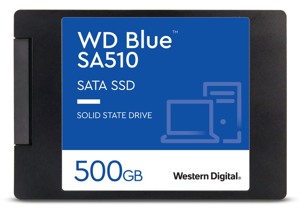 WD SSD BLUE SA510 500GB / WDS500G3B0A / SATA III / Interní 2,5" / 7mm