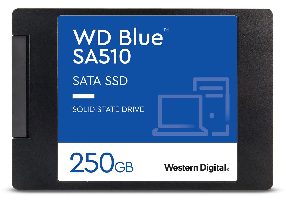 WD SSD BLUE SA510 250GB / WDS250G3B0A / SATA III / Interní 2,5" / 7mm