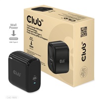 CLUB3D CAC-1905EU Club3D cestovní nabíječka PPS 65W GAN technologie, USB Type-C, Power Delivery(PD) 3.0 Support