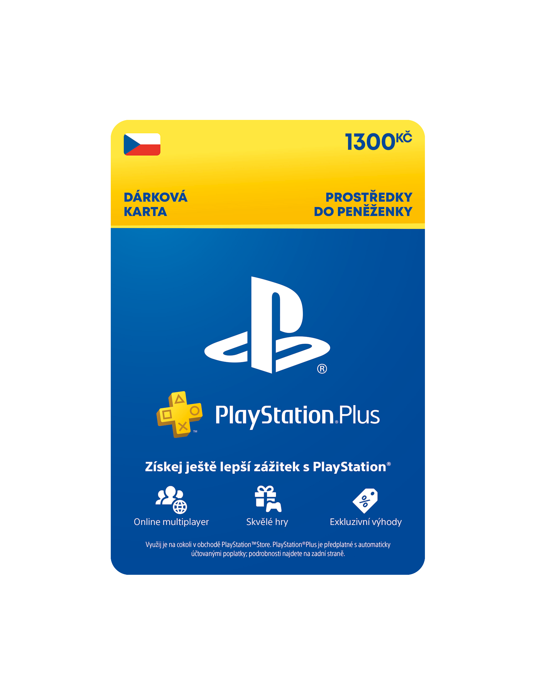 ESD CZ - PlayStation Store el. peněženka - 1300 Kč